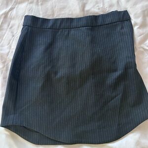 Zara Black Pinstripe Skirt